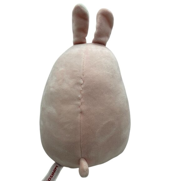 Miniso Fat Bunny Rabbit Plush 10" Pink Squishy Round Stuffed Animal - Picture 5 of 10